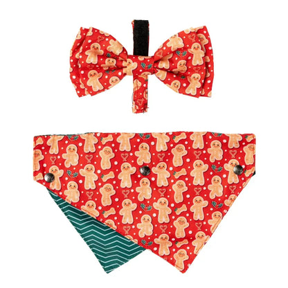 Holly Jolly Cookies Bow Tie & Bandana by Fuzzyard - Fuzzyard - 1