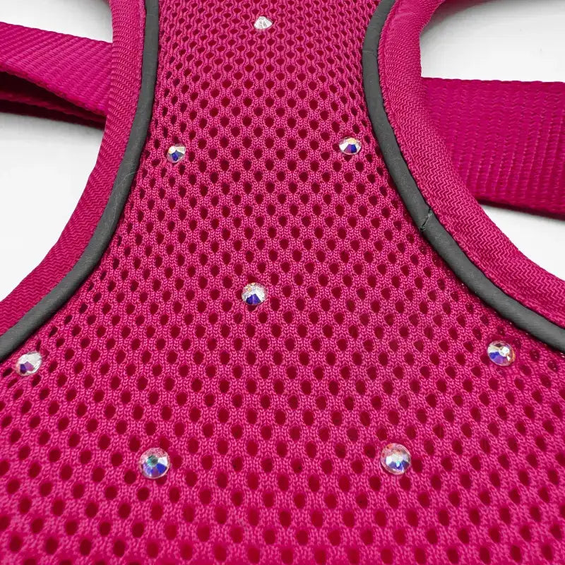 Hot Pink Crystal Dog Harness Xl - Sale - 2