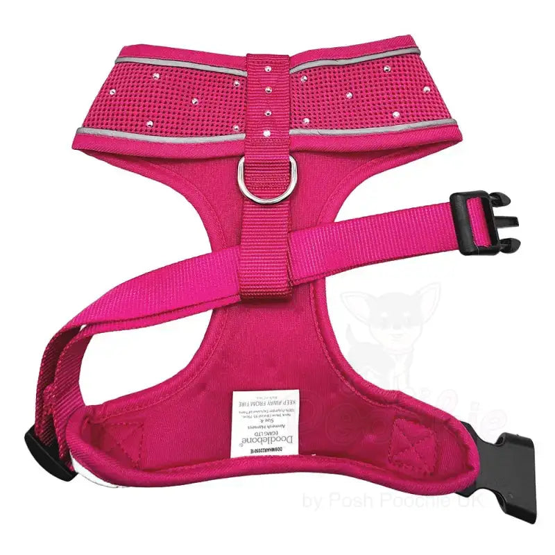 Hot Pink Crystal Dog Harness Xl - Sale - 3