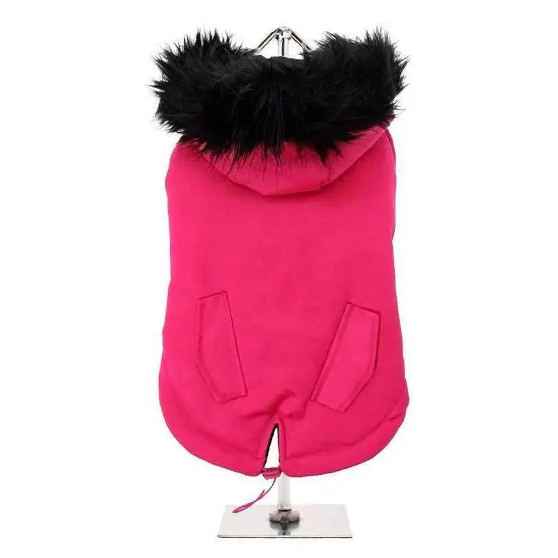 Hot Pink Luxury Fish Tail Parka Dog Coat - Posh Pawz - 1