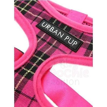 Hot Pink Tartan Dog Harness - Urban Pup - 4