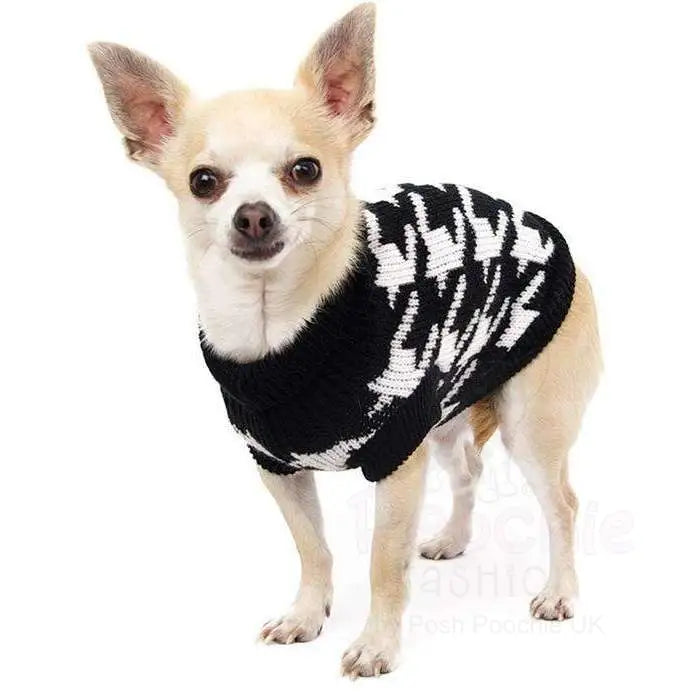 Houndstooth Dog Jumper - Posh Pawz - 2