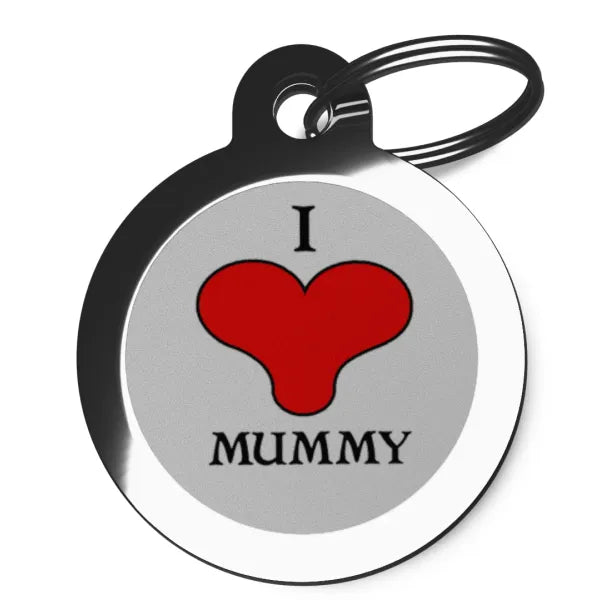 I Love Mummy Cat Id Tag - Ps Pet Tags - 1