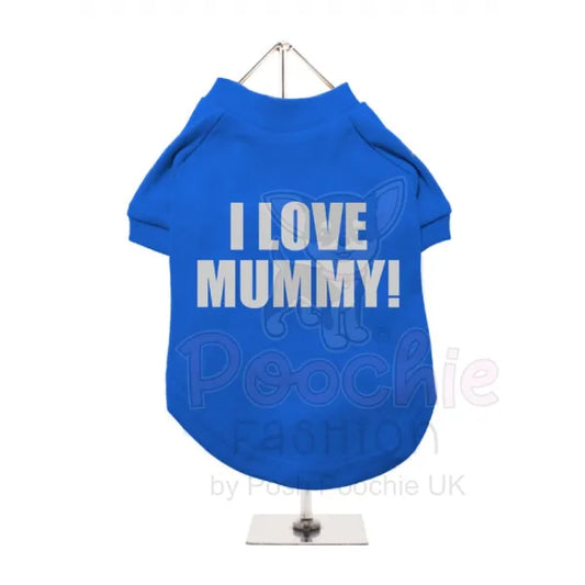 I Love Mummy Glitter Dog T-shirt - Urban - 2