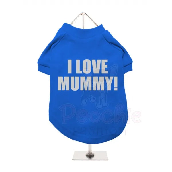 I Love Mummy Glitter Dog T-shirt - Mum - 2