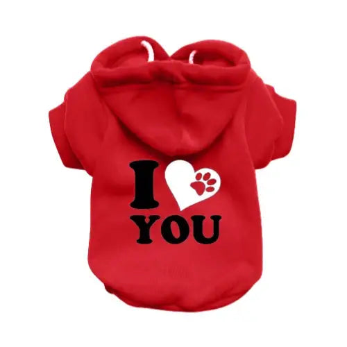 I Love you Dog Hoodie - Rich Paw - 1