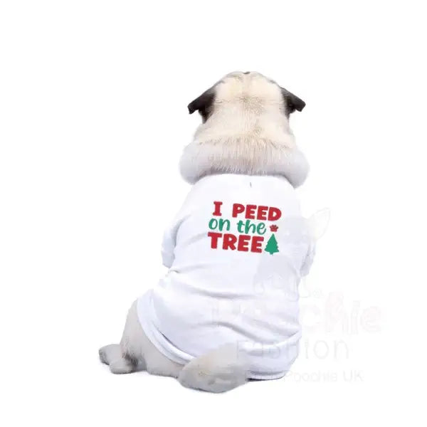 I Peed on the Tree Christmas Dog T-shirt - Rich Paw - 2