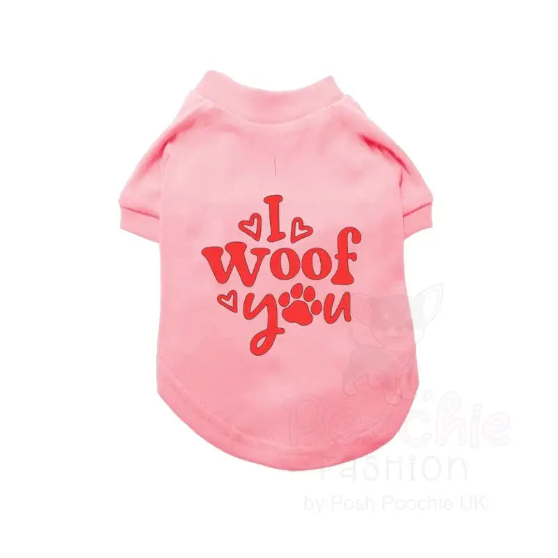 I Woof you Dog T-shirt - Rich Paw - 3