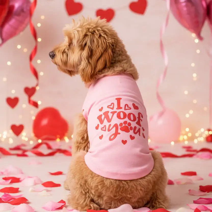 I Woof you Dog T-shirt - Rich Paw - 1