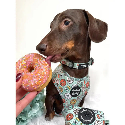 Iced Doughnuts & Coffee Dog Collar - Pet Pooch - 3