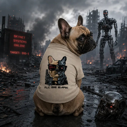I’ll be Bark Cyberpunk Terminator Dog Shirt - Poochie Fashion - 2