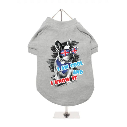 I’m Cool and i Know it Dog T-shirt - Urban - 1