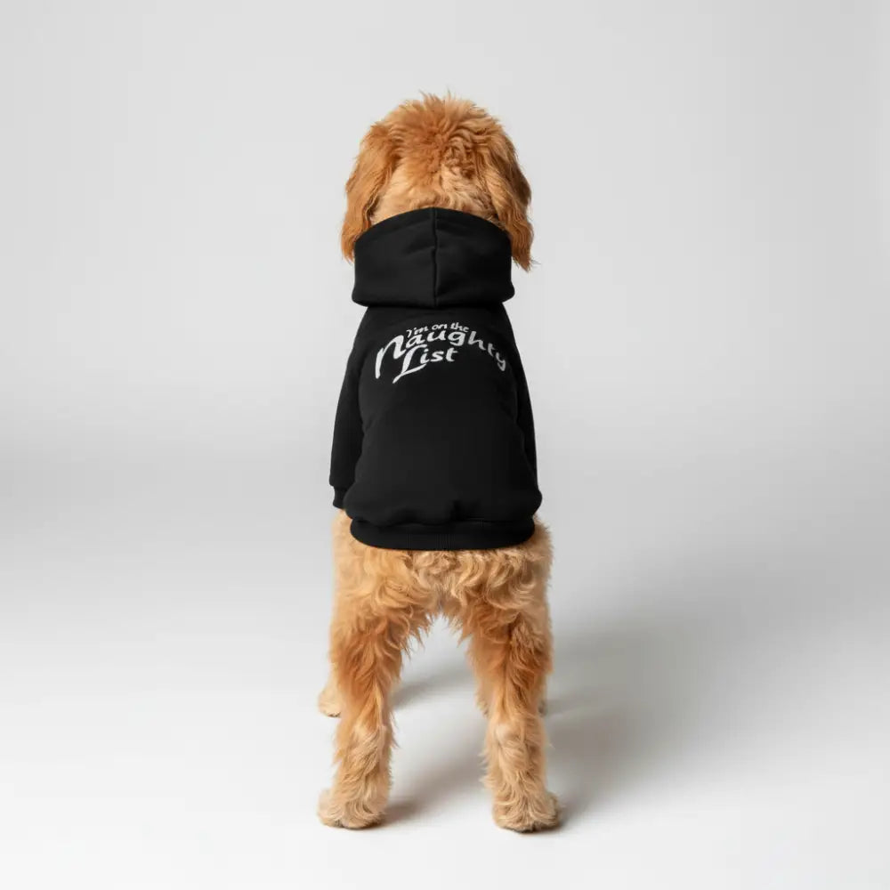 I’m on the Naughty List Xmas Dog Hoodie Sweatshirt - Poochie Fashion - 3