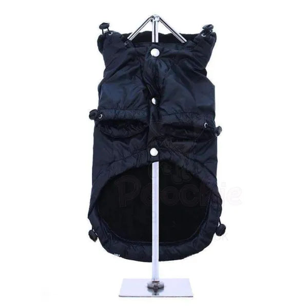 Ink Blue Fleece Lined Rainstorm Dog Raincoat - Urban - 2