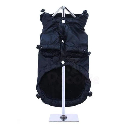 Ink Blue Fleece Lined Rainstorm Dog Raincoat - Urban - 2