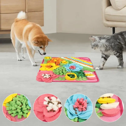 Interactive Dog Snuffle Mat in Pink - Posh Pawz - 3