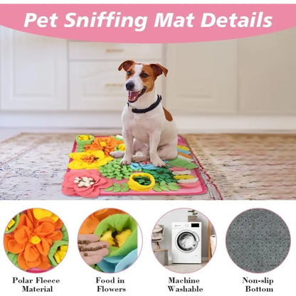 Interactive Dog Snuffle Mat in Pink - Posh Pawz - 4