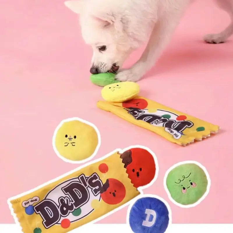 Interactive Novelty Plush Candy Bag Snuffle Dog Toy - Posh Pawz - 4