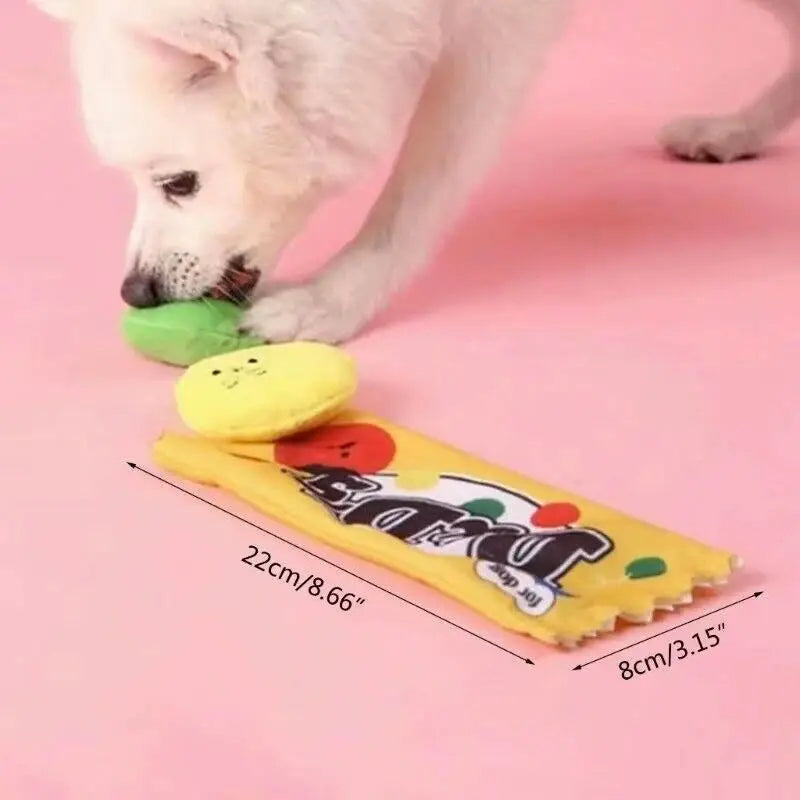Interactive Novelty Plush Candy Bag Snuffle Dog Toy - Posh Pawz - 6