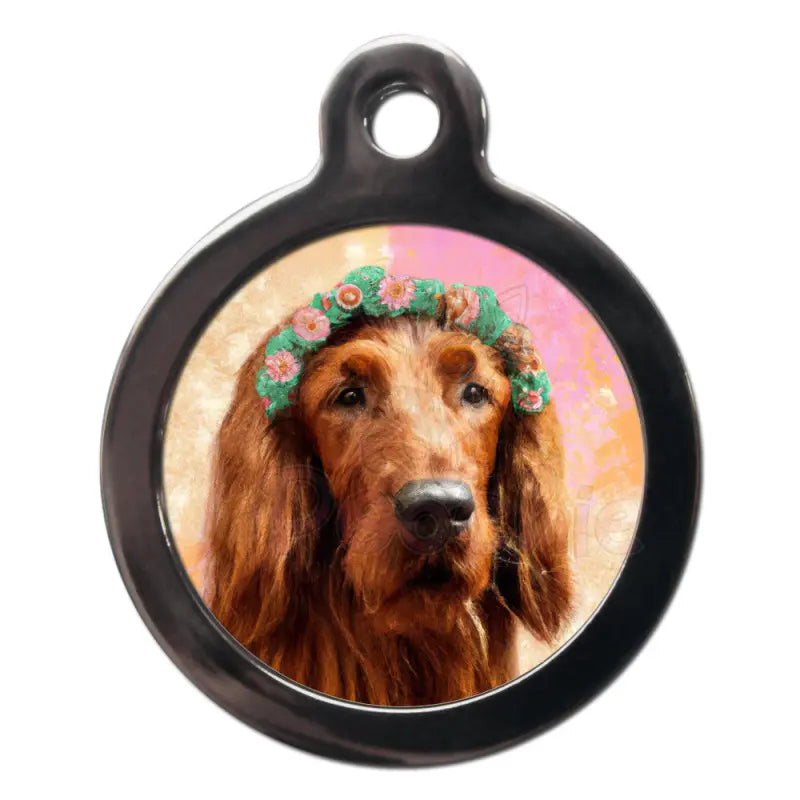 Irish Setter Hippy Dog Id Tag - Ps Pet Tags - 1