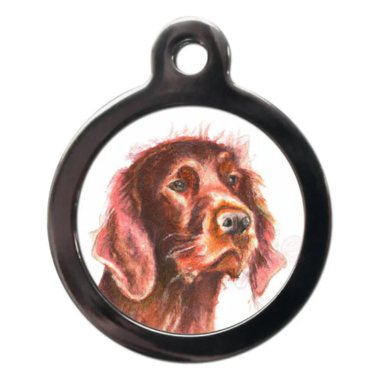 Irish Setter Portrait Dog Id Tag - Ps Pet Tags - 1