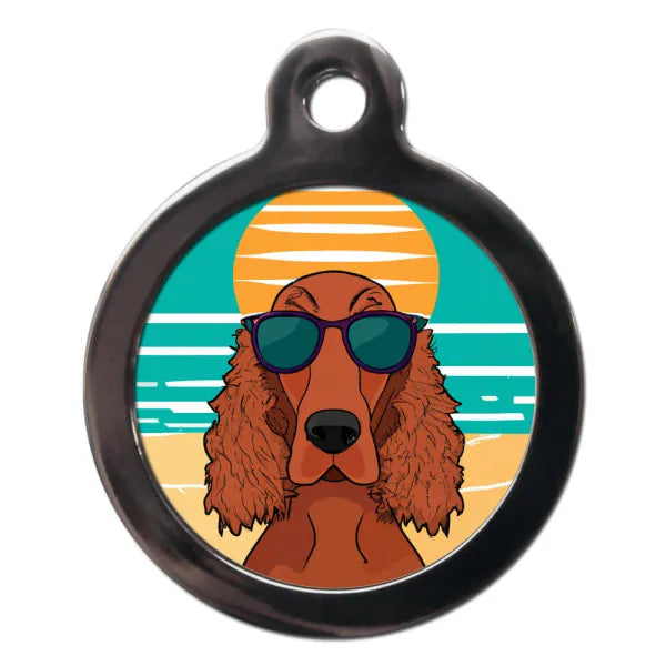 Irish Setter Summertime Dog Id Tag - Ps Pet Tags - 1