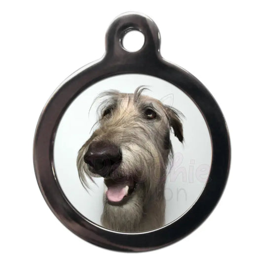 Irish Wolfhound Fish Eye Dog Id Tag - Ps Pet Tags - 1