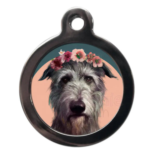 Irish Wolfhound Hippy Dog Id Tag - Ps Pet Tags - 1