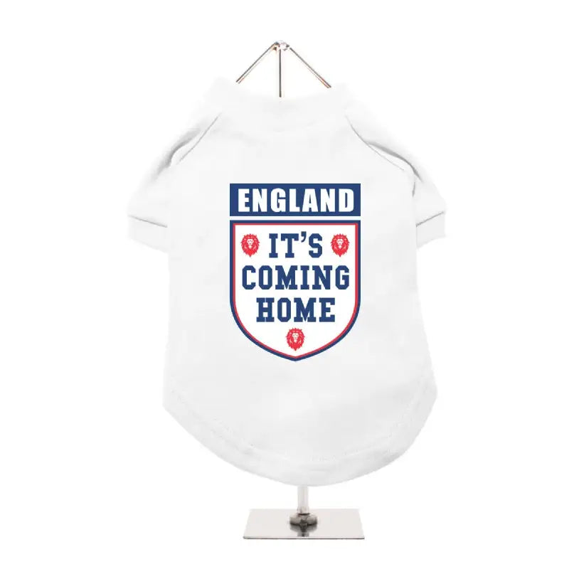 It’s Coming Home England Dog Football Shirt - Poochie Fashion - 1