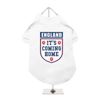 It’s Coming Home England Dog Football Shirt - Poochie Fashion - 1