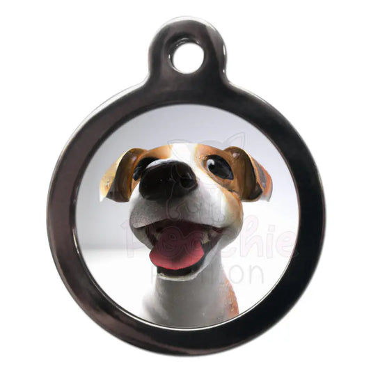 Jack Russell Fish Eye Lens Dog Id Tag - Ps Pet Tags - 1