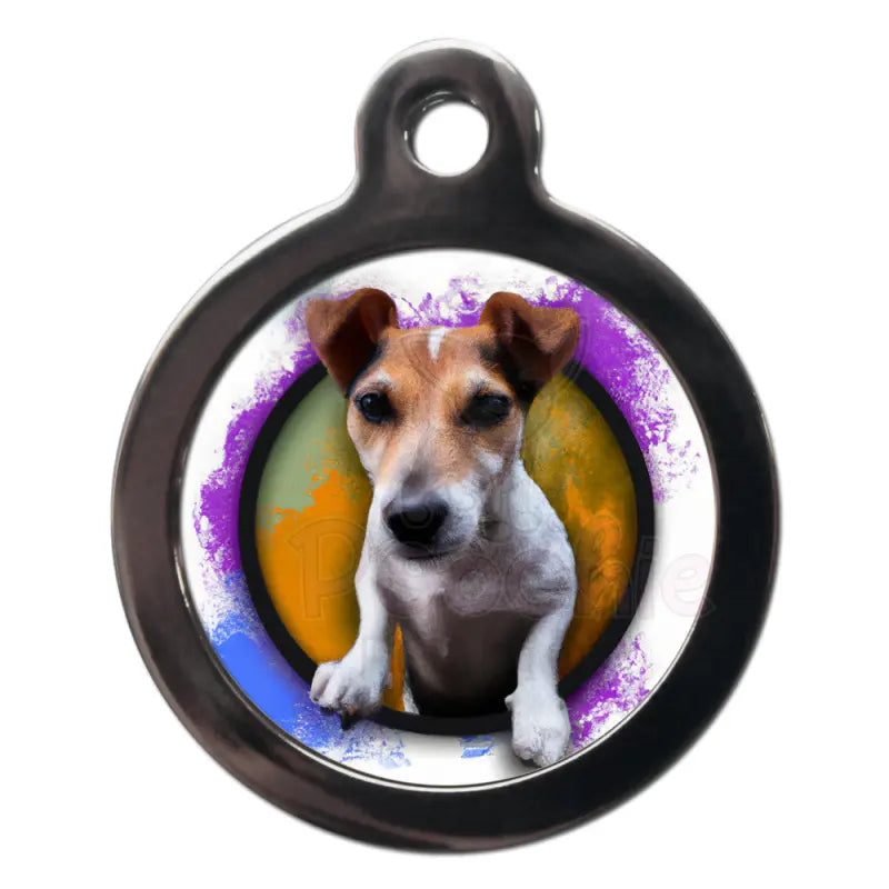 Jack Russell Graffiti Dog Id Tag - Ps Pet Tags - 1