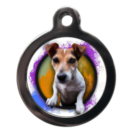 Jack Russell Graffiti Dog Id Tag - Ps Pet Tags - 1