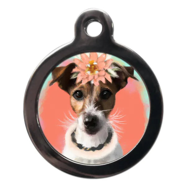 Jack Russell Hippy Dog Id Tag - Ps Pet Tags - 1