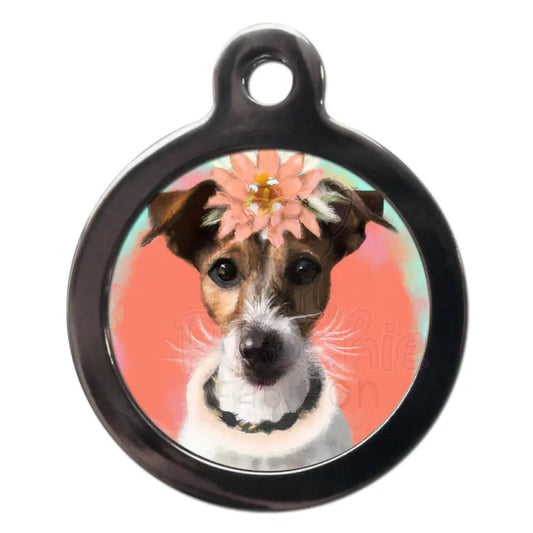 Jack Russell Hippy Dog Id Tag - Ps Pet Tags - 1