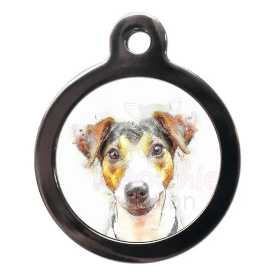 Jack Russell Portrait Dog Id Tag - Ps Pet Tags - 1