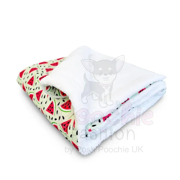 Juicy Fruit Luxury Corduroy Dog Blanket - Piggie - 3