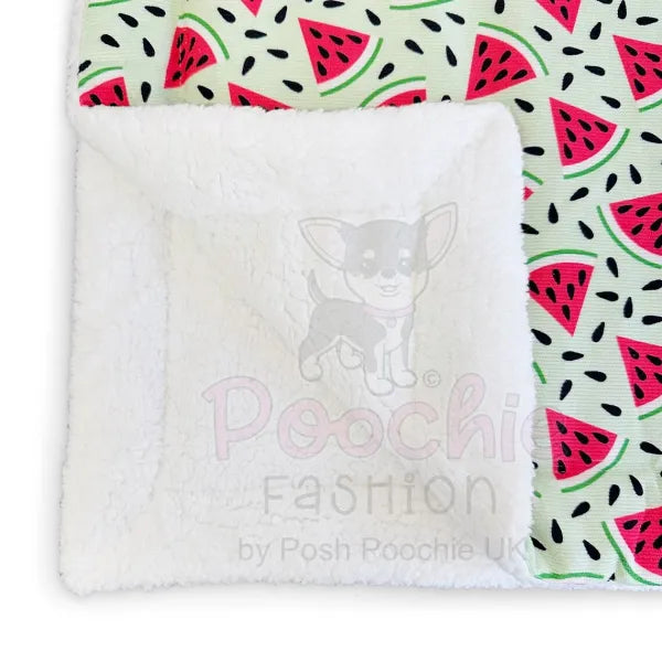Juicy Fruit Luxury Corduroy Dog Blanket - Piggie - 5
