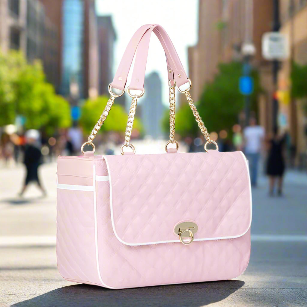 Lara Designer Style Pet Carrier - Poochie Fashion - 1