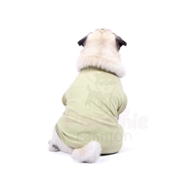 Luxury Khaki Green Dog T-shirt - Rich Paw - 3