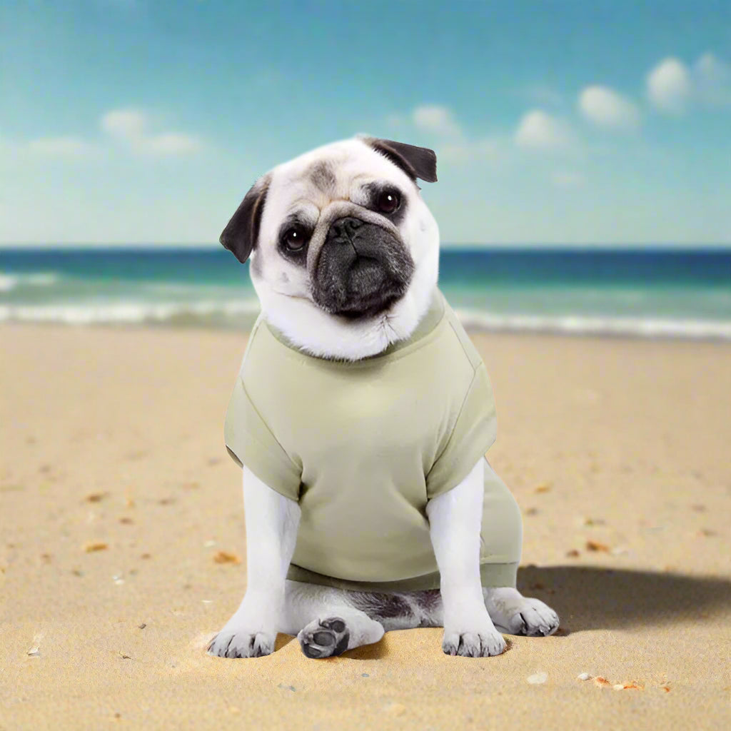 Luxury Khaki Green Dog T-shirt - Rich Paw - 1