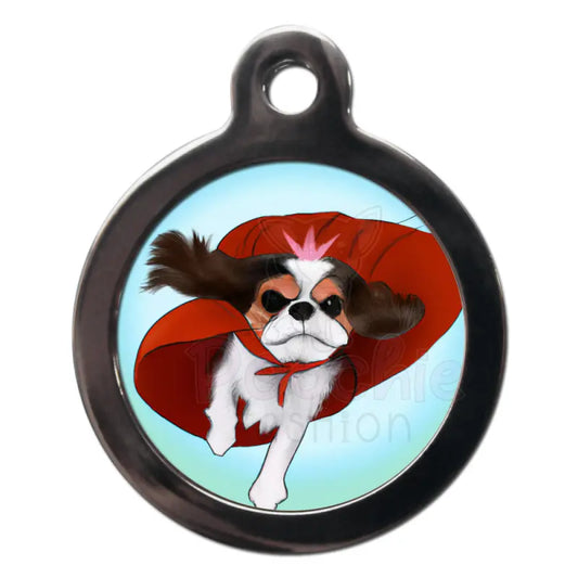 King Charles Spaniel Superdog Dog Id Tag - Ps Pet Tags - 1