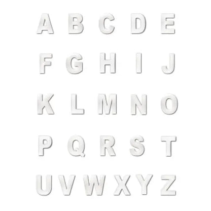 Large Chrome Dog Collar Slider Letters - Urban - 1