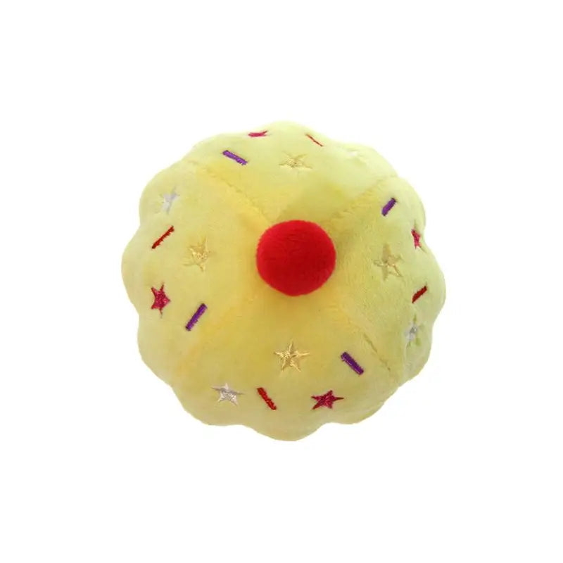 Lemon Pupcake Plush & Squeaky Dog Toy - Posh Pawz - 3