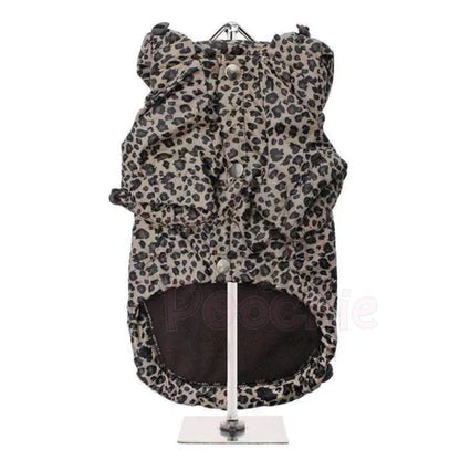 Leopard Fleece Lined Rainstorm Dog Rain Coat - Urban Pup - 2