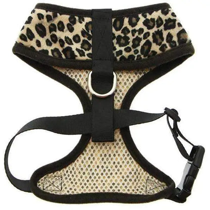 Leopard Plush Dog Harness & Lead Set - Posh Pawz - 3