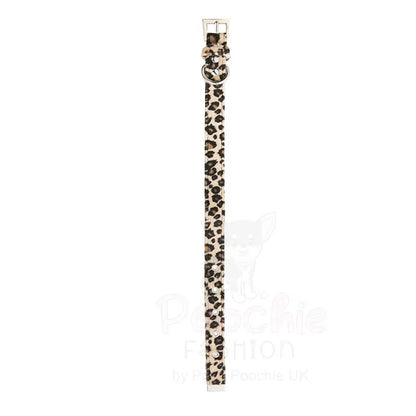 Leopard Print Fabric Dog Collar - Urban - 4
