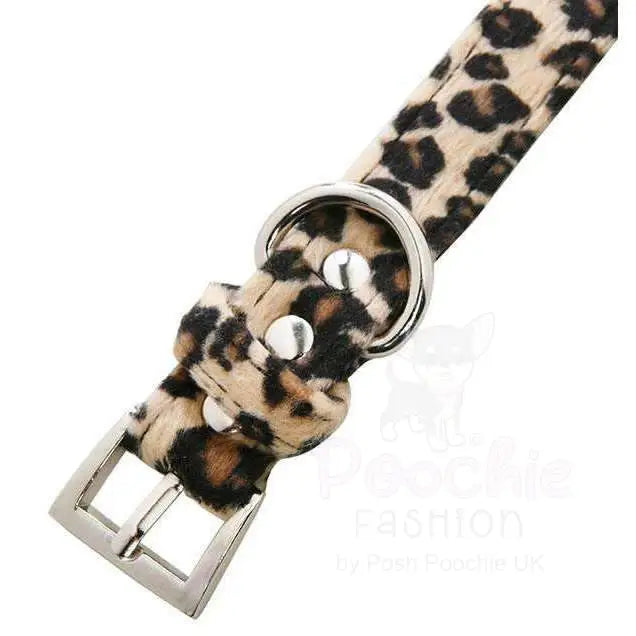 Leopard Print Fabric Dog Collar - Urban - 2