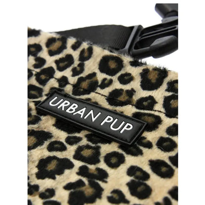 Leopard Print Plush Dog Bandana Collar - Urban Pup - 3