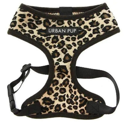 Leopard Print Plush Dog Harness - Urban - 1